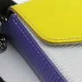 Pochette FeLICIE ACID YELLOW×Purple×Gres epi M61753 TJ2176ポシェット フェリシー アシッド イエロー×パープル×グリ エピ M61753 TJ2176