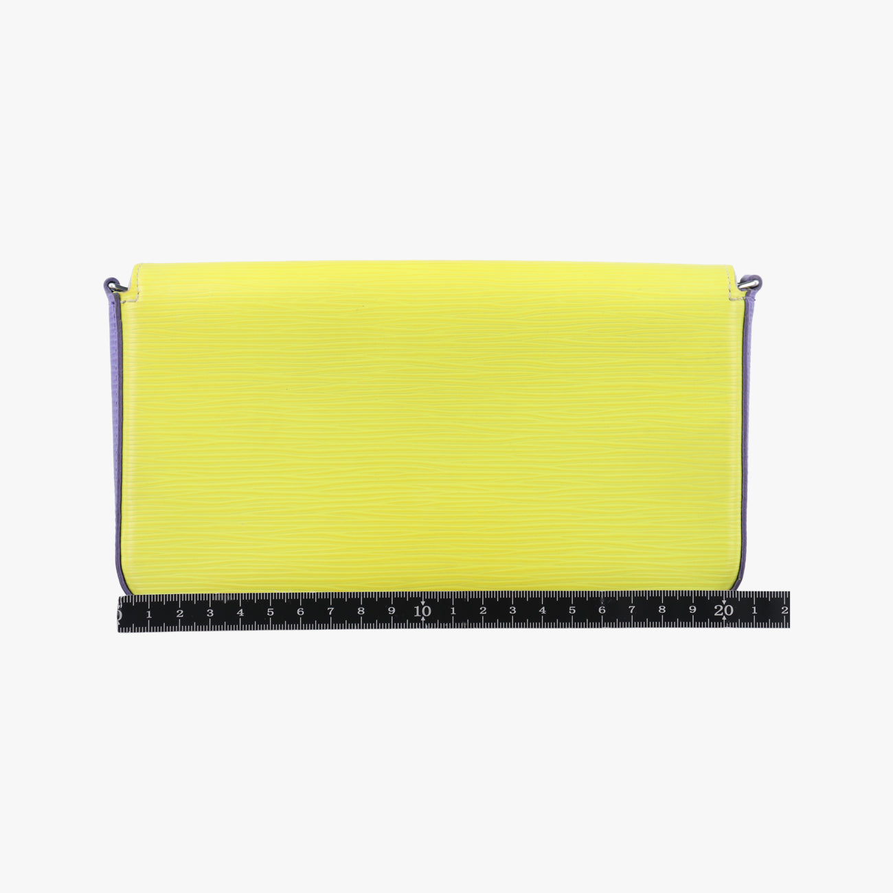 Pochette FeLICIE ACID YELLOW×Purple×Gres epi M61753 TJ2176ポシェット フェリシー アシッド イエロー×パープル×グリ エピ M61753 TJ2176