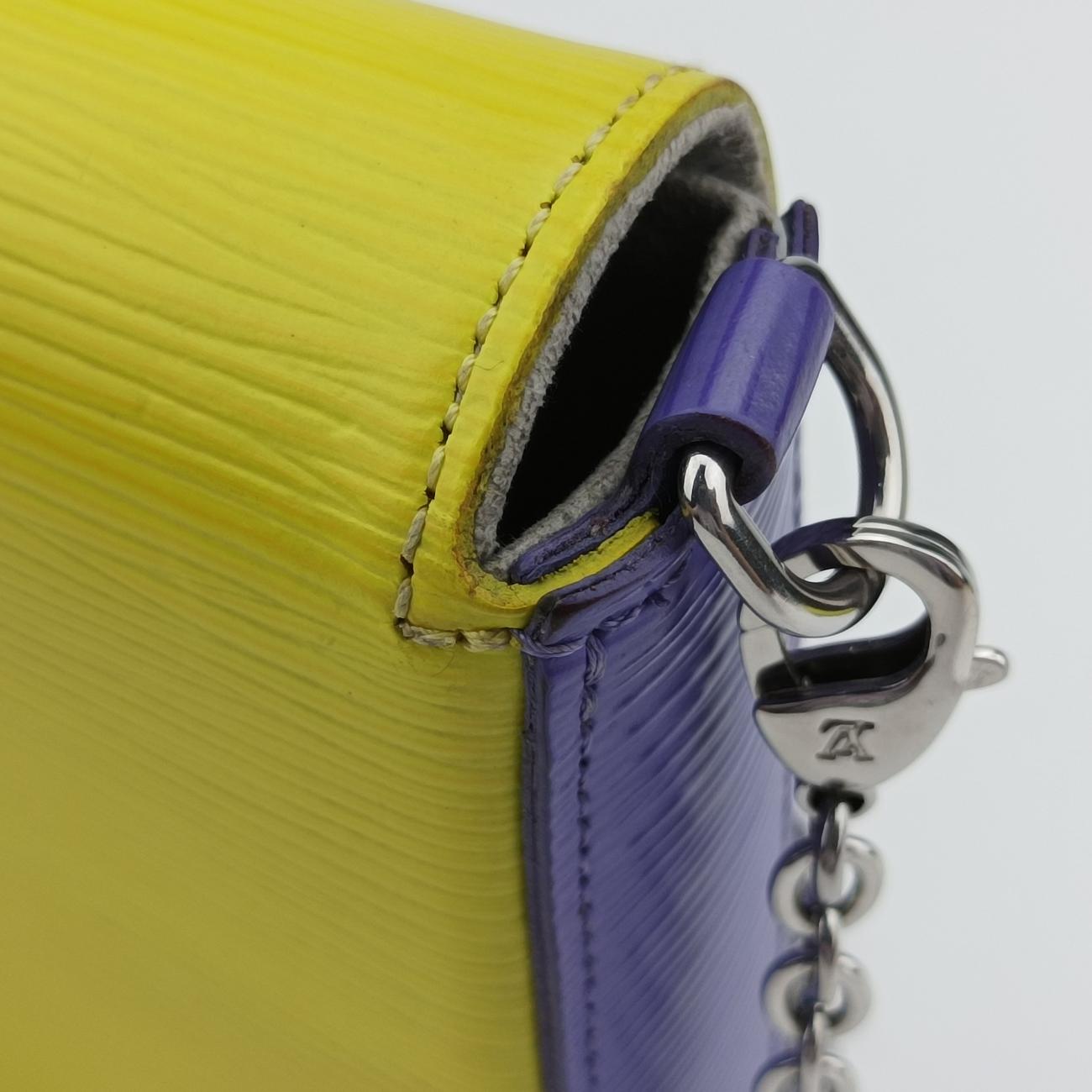Pochette FeLICIE ACID YELLOW×Purple×Gres epi M61753 TJ2176ポシェット フェリシー アシッド イエロー×パープル×グリ エピ M61753 TJ2176