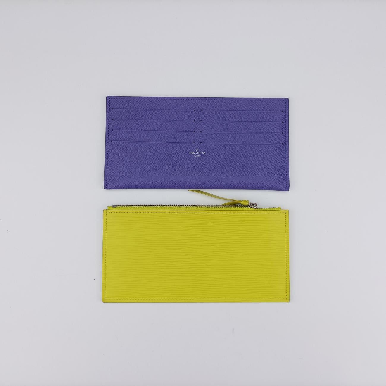 Pochette FeLICIE ACID YELLOW×Purple×Gres epi M61753 TJ2176ポシェット フェリシー アシッド イエロー×パープル×グリ エピ M61753 TJ2176
