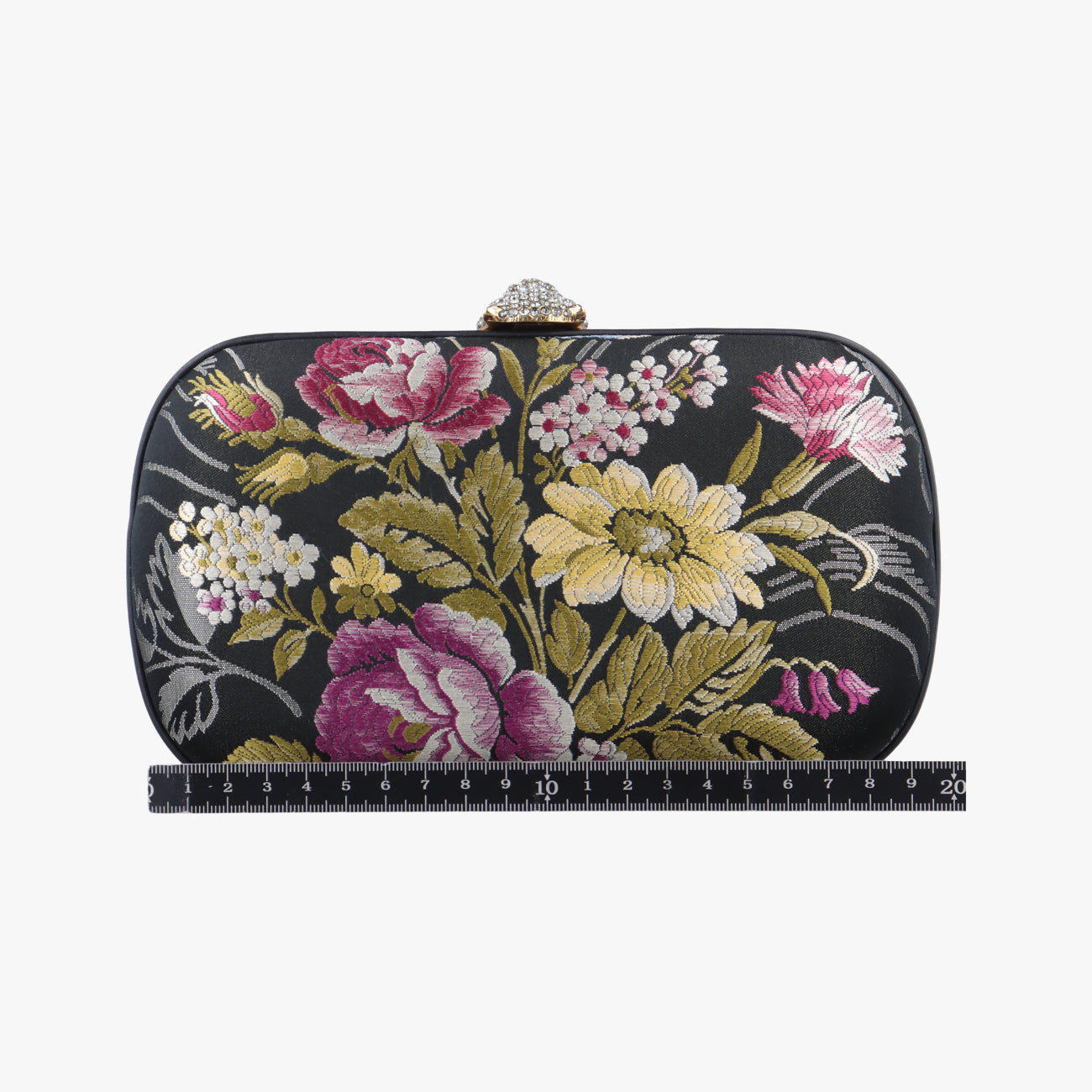 Brocade Embroidered Broadway BoxMulticolourFabric×Leather436084F019763731ブロケード刺繍ブロードウェイボックスマルチカラーファブリック×レザー436084F019763731