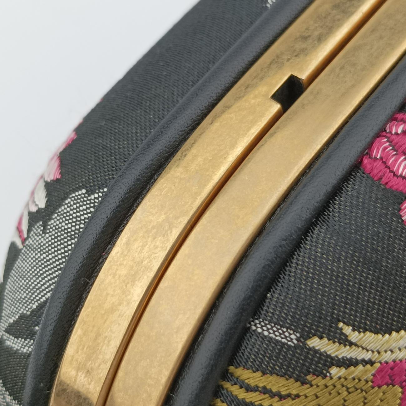 Brocade Embroidered Broadway BoxMulticolourFabric×Leather436084F019763731ブロケード刺繍ブロードウェイボックスマルチカラーファブリック×レザー436084F019763731