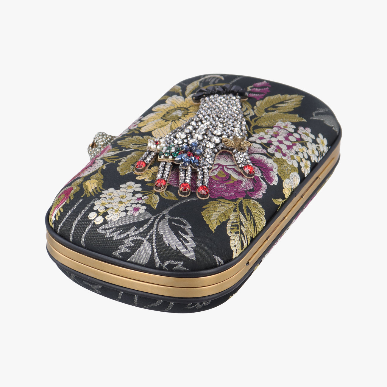 Brocade Embroidered Broadway BoxMulticolourFabric×Leather436084F019763731ブロケード刺繍ブロードウェイボックスマルチカラーファブリック×レザー436084F019763731