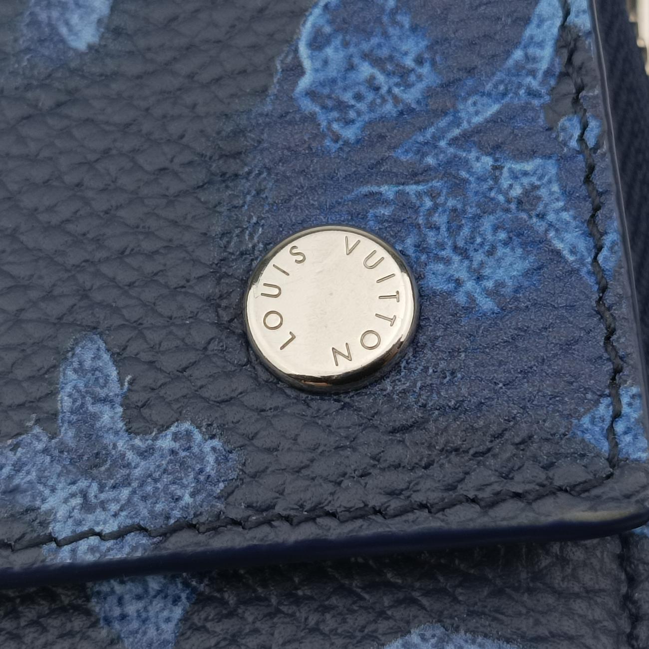 Watercolor Monogram Navy レザー M80466 MI0221ウォーターカラー モノグラム ネイビー レザーｃ M80466 MI0221