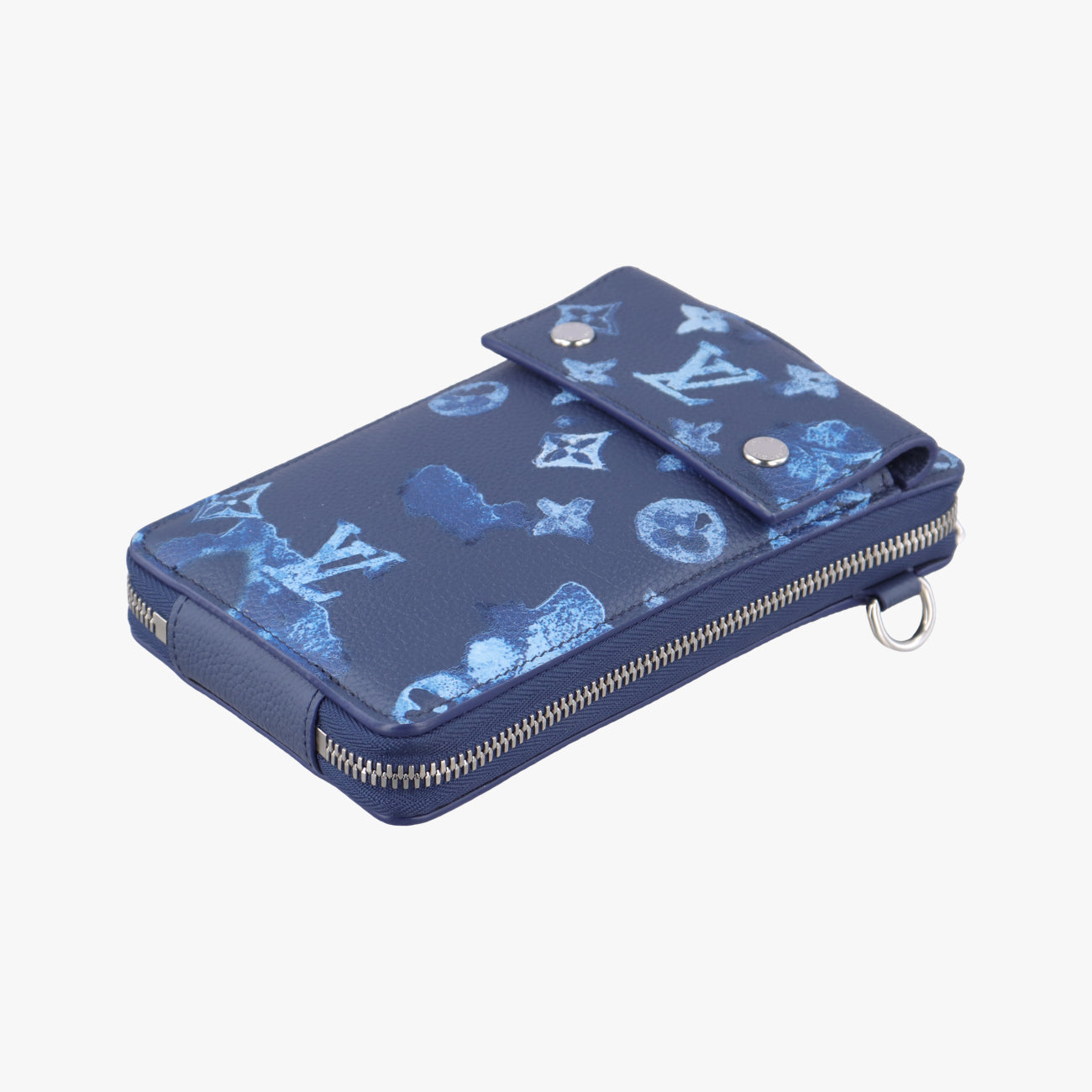 Watercolor Monogram Navy レザー M80466 MI0221ウォーターカラー モノグラム ネイビー レザーｃ M80466 MI0221