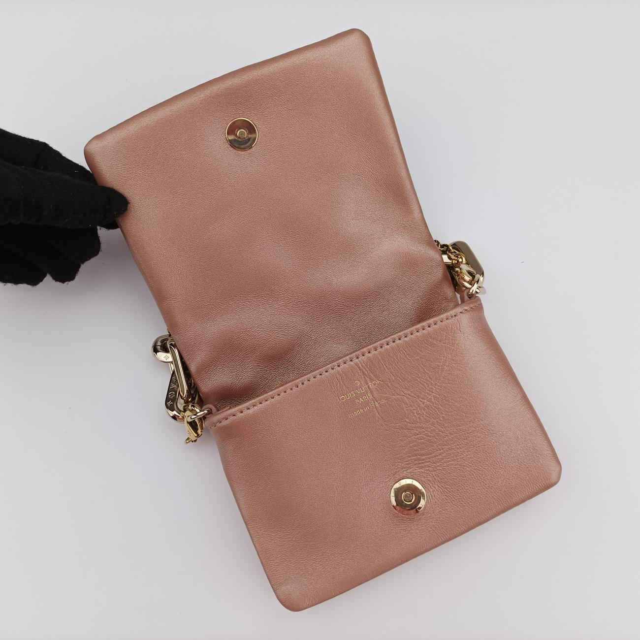COUSSIN ROSE BALLERIN lambskin M21765 IC chipクッサン ローズバレリーヌ ラムスキン M21765 ＩＣチップ