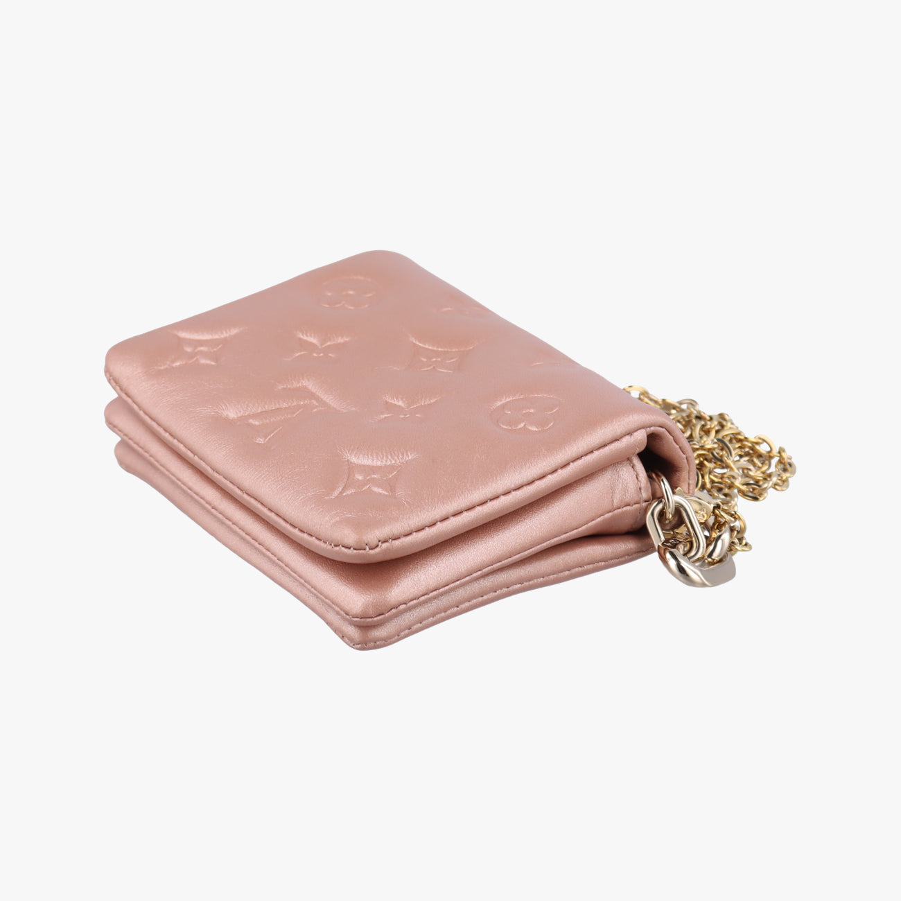 COUSSIN ROSE BALLERIN lambskin M21765 IC chipクッサン ローズバレリーヌ ラムスキン M21765 ＩＣチップ