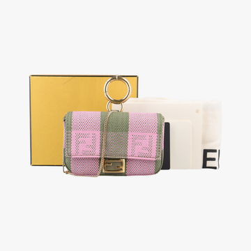 Nano Baguette Charm Multicolour canvas 7AR844 7AR844-AB05-208-0189ナノ バゲット チャーム マルチカラー キャンバス 7AR844 7AR844-AB05-208-0189