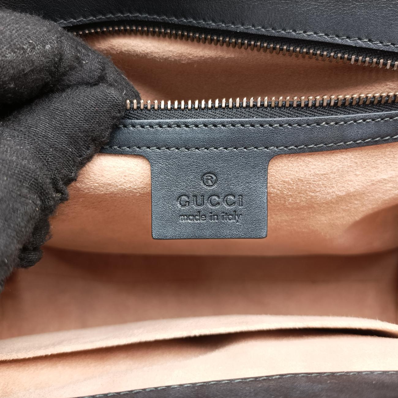 Queen Margaret Bamboo Black Leather 476531 D022265974クイーンマーガレット バンブー ブラック レザー 476531 D022265974