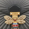 Queen Margaret Bamboo Black Leather 476531 D022265974クイーンマーガレット バンブー ブラック レザー 476531 D022265974