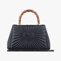 Queen Margaret Bamboo Black Leather 476531 D022265974クイーンマーガレット バンブー ブラック レザー 476531 D022265974