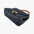 Queen Margaret Bamboo Black Leather 476531 D022265974クイーンマーガレット バンブー ブラック レザー 476531 D022265974