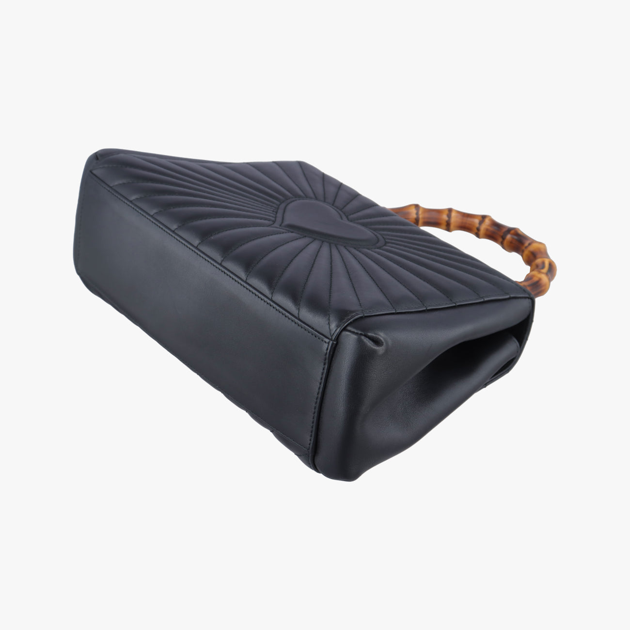 Queen Margaret Bamboo Black Leather 476531 D022265974クイーンマーガレット バンブー ブラック レザー 476531 D022265974