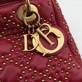 Lady Dior Red lambskin  28-MA-0137レディディオール レッド ラムスキン  28-MA-0137