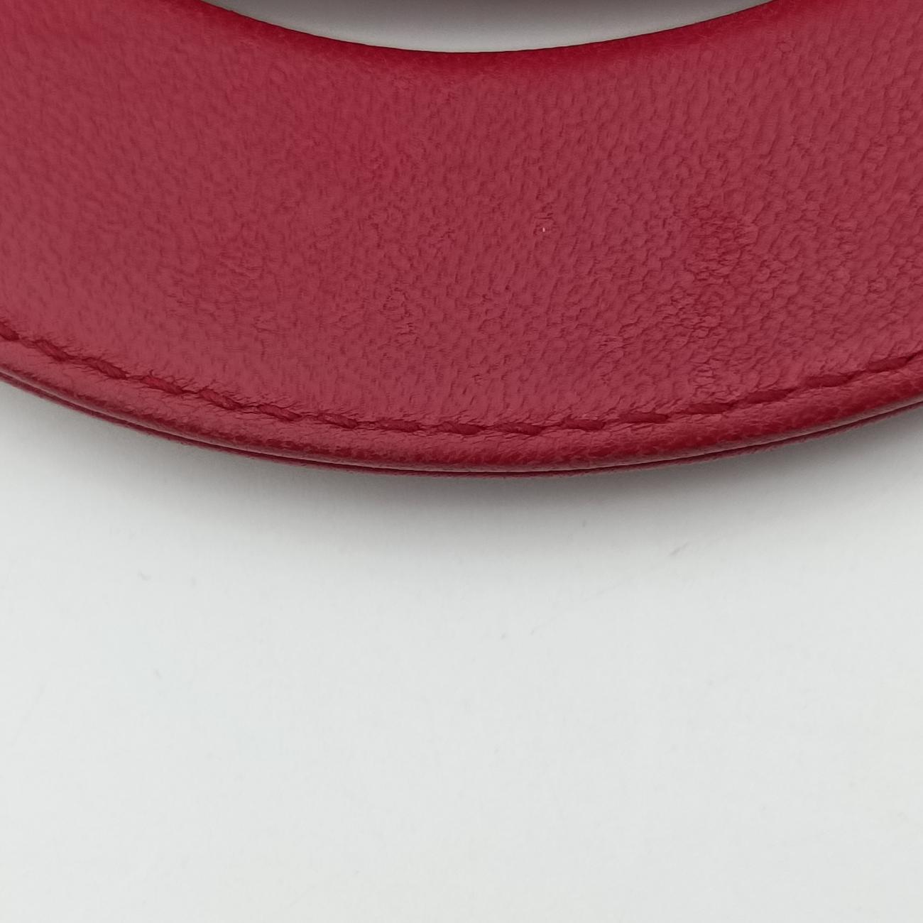 Lady Dior Red lambskin  28-MA-0137レディディオール レッド ラムスキン  28-MA-0137