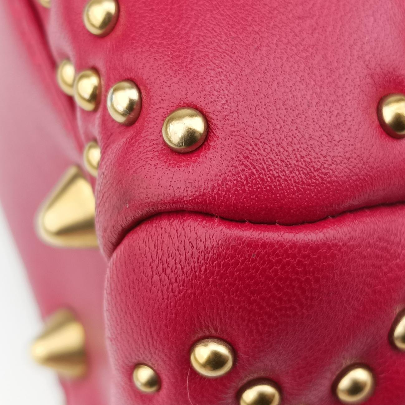 Lady Dior Red lambskin  28-MA-0137レディディオール レッド ラムスキン  28-MA-0137