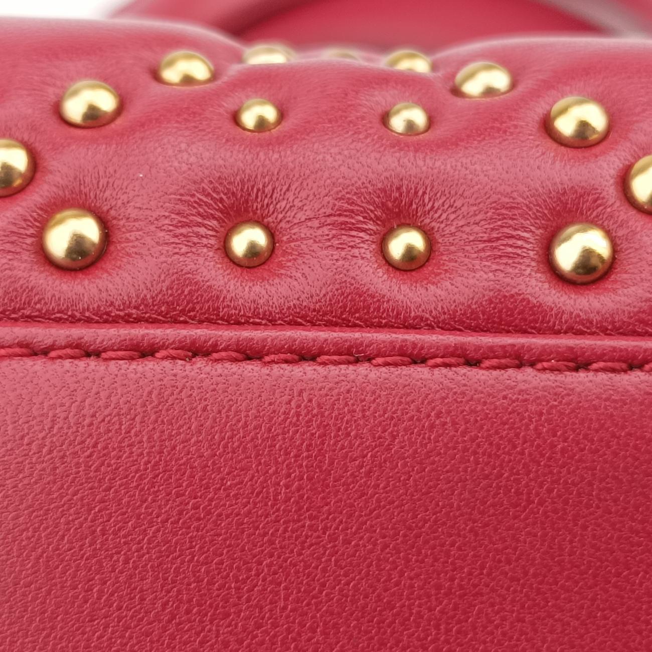 Lady Dior Red lambskin  28-MA-0137レディディオール レッド ラムスキン  28-MA-0137