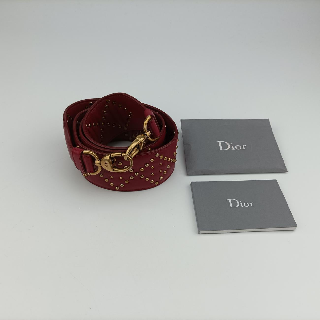 Lady Dior Red lambskin  28-MA-0137レディディオール レッド ラムスキン  28-MA-0137