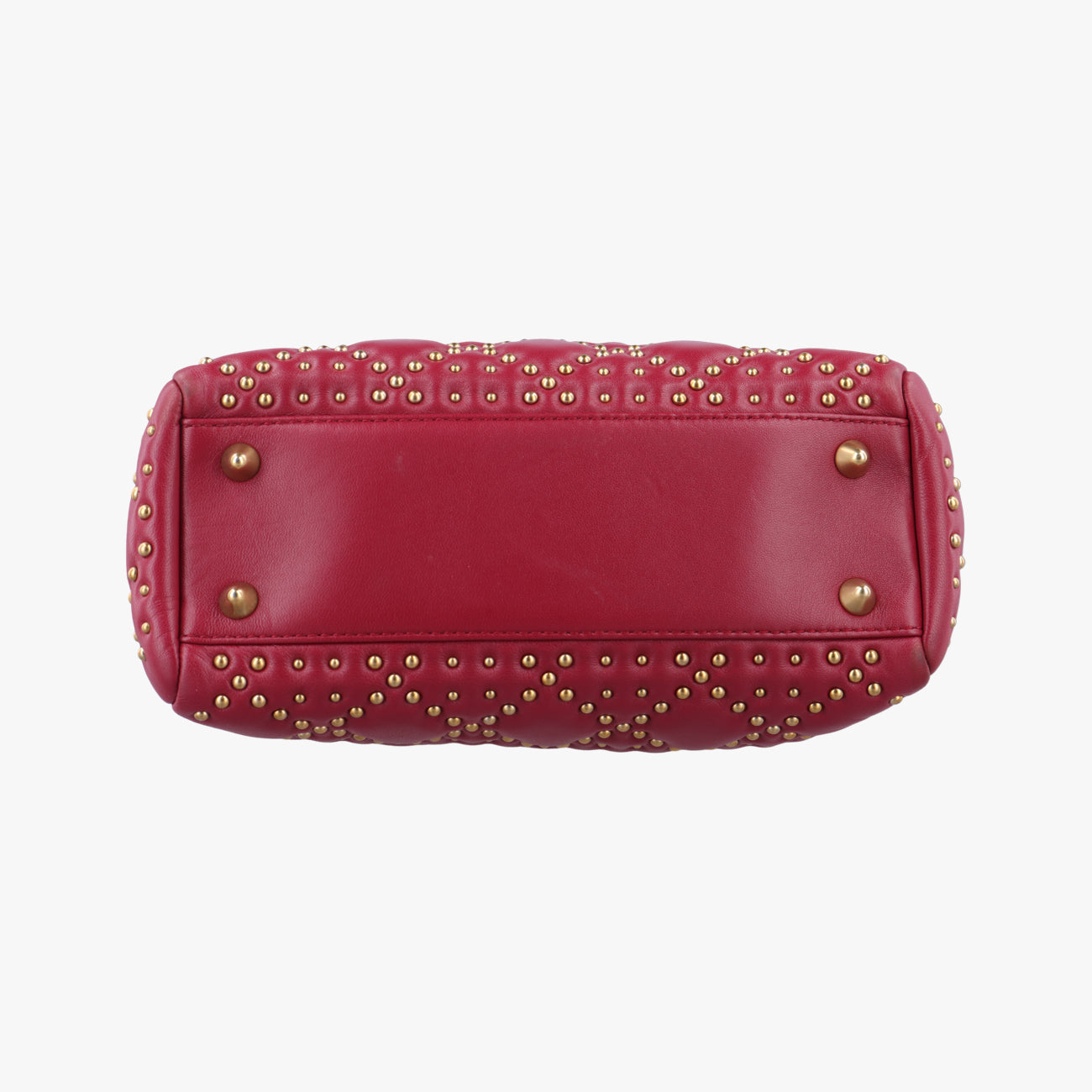 Lady Dior Red lambskin  28-MA-0137レディディオール レッド ラムスキン  28-MA-0137