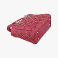 Lady Dior Red lambskin  28-MA-0137レディディオール レッド ラムスキン  28-MA-0137