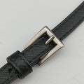 retro logo flat Black Leather 1DH007 234レトロ ロゴフラット ブラック レザー 1DH007 234