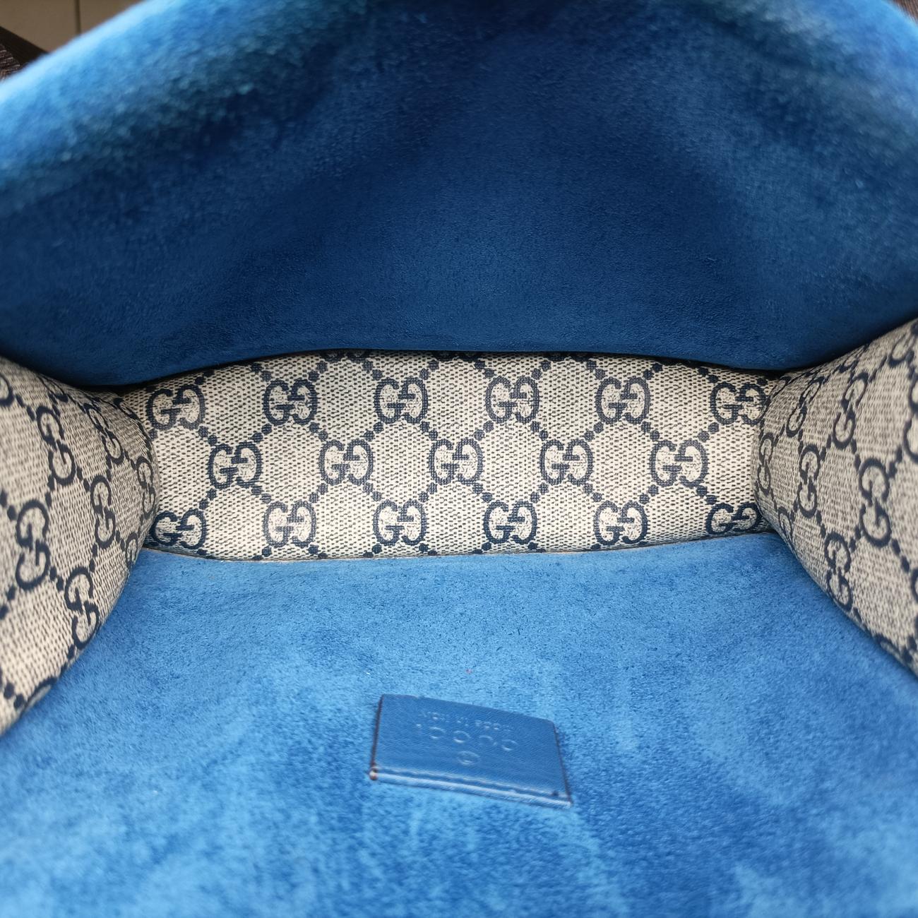 Dionysus Beige×blue×multi PVC coated canvas × suede 421970 G020580128ディオニュソス ベージュ×ブルー×マルチ PVCコーティングキャンバス × スエード 421970 G020580128