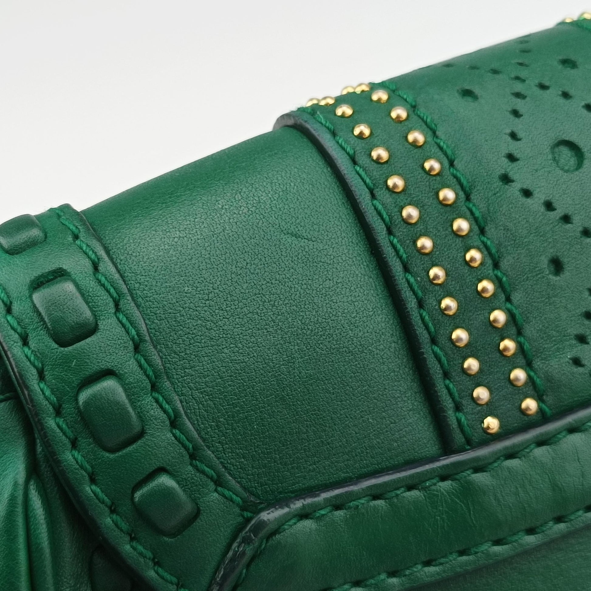 Snaffle Bit Green Leather 263956 A8787382スナッフルビット グリーン レザー 263956 A8787382