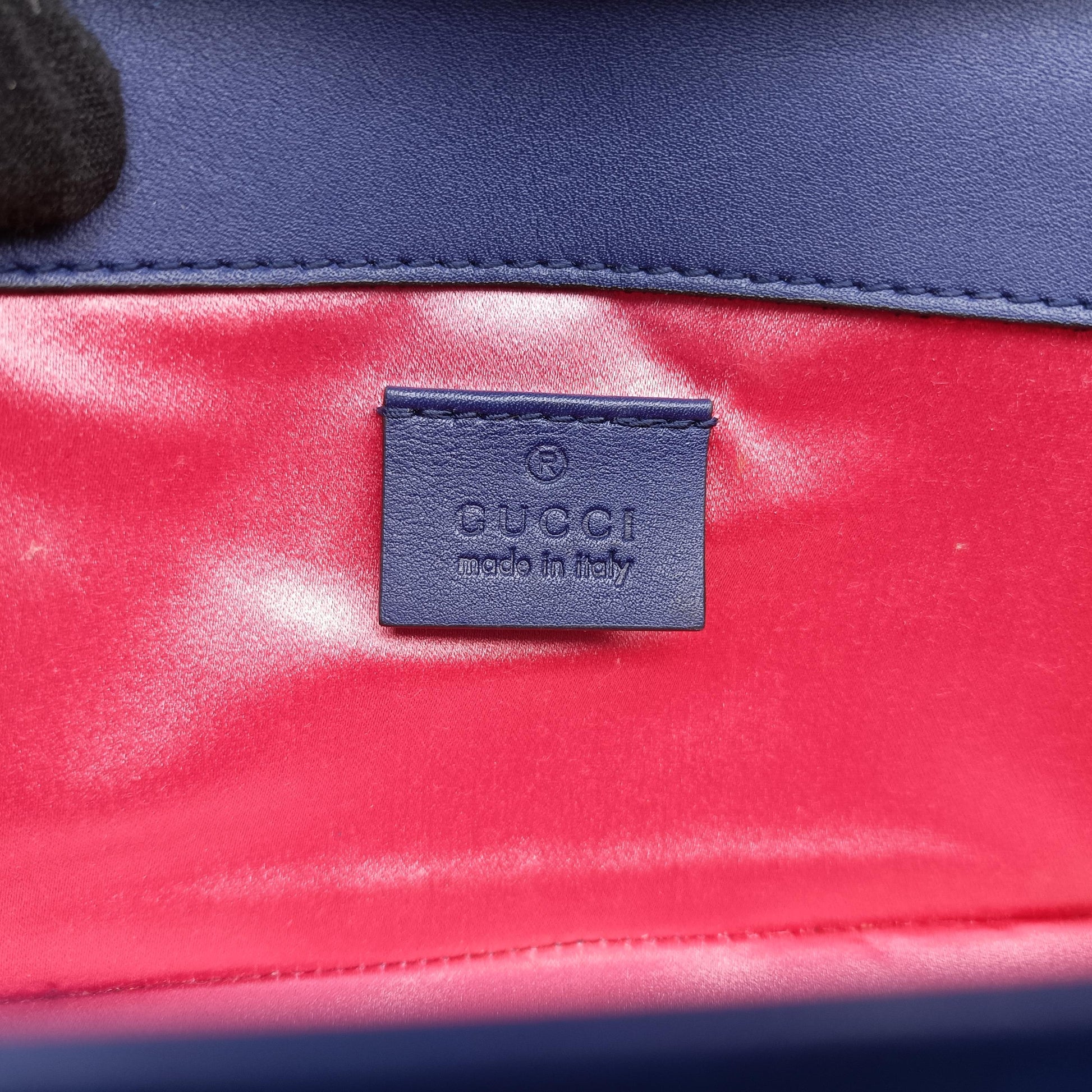 Square G Navy velour 544242 D026267691スクエアG ネイビー ベロア 544242 D026267691