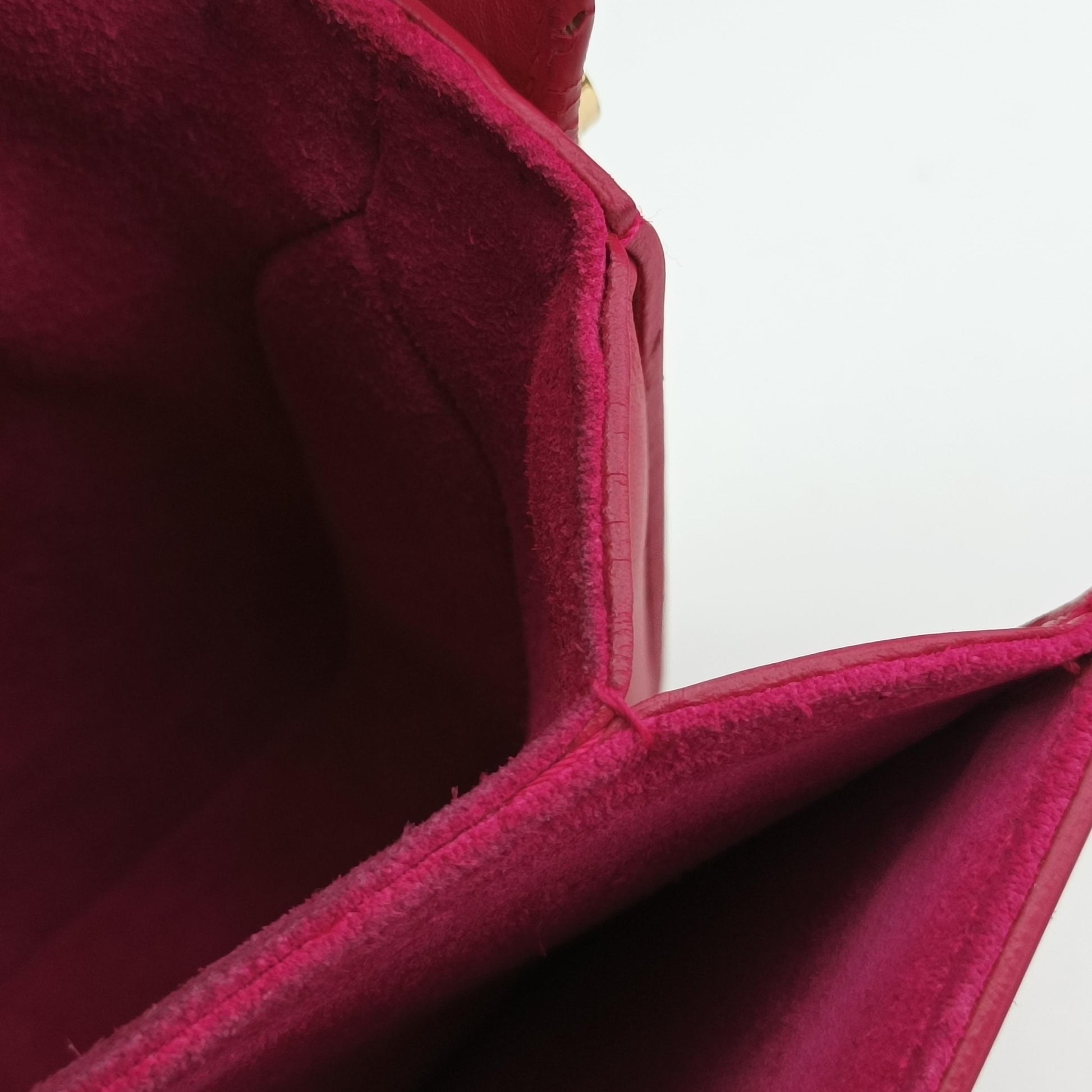 Classic Lulu Rose Leather 318025 318025.001998ルル クラシック ローズ レッド レザー 318025 318025.001998