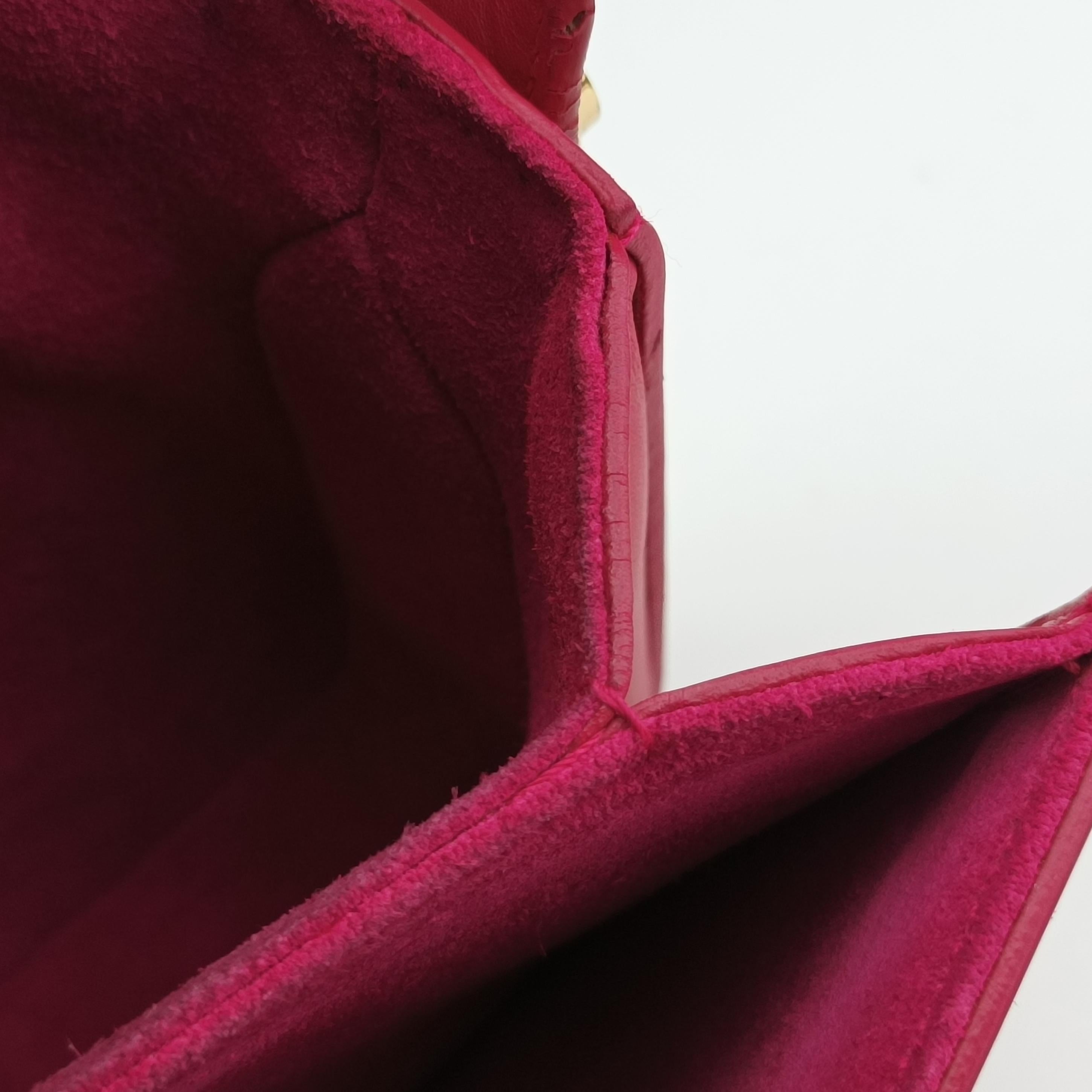 Classic Lulu Rose Leather 318025 318025.001998ルル クラシック ローズ レッド レザー 318025 318025.001998