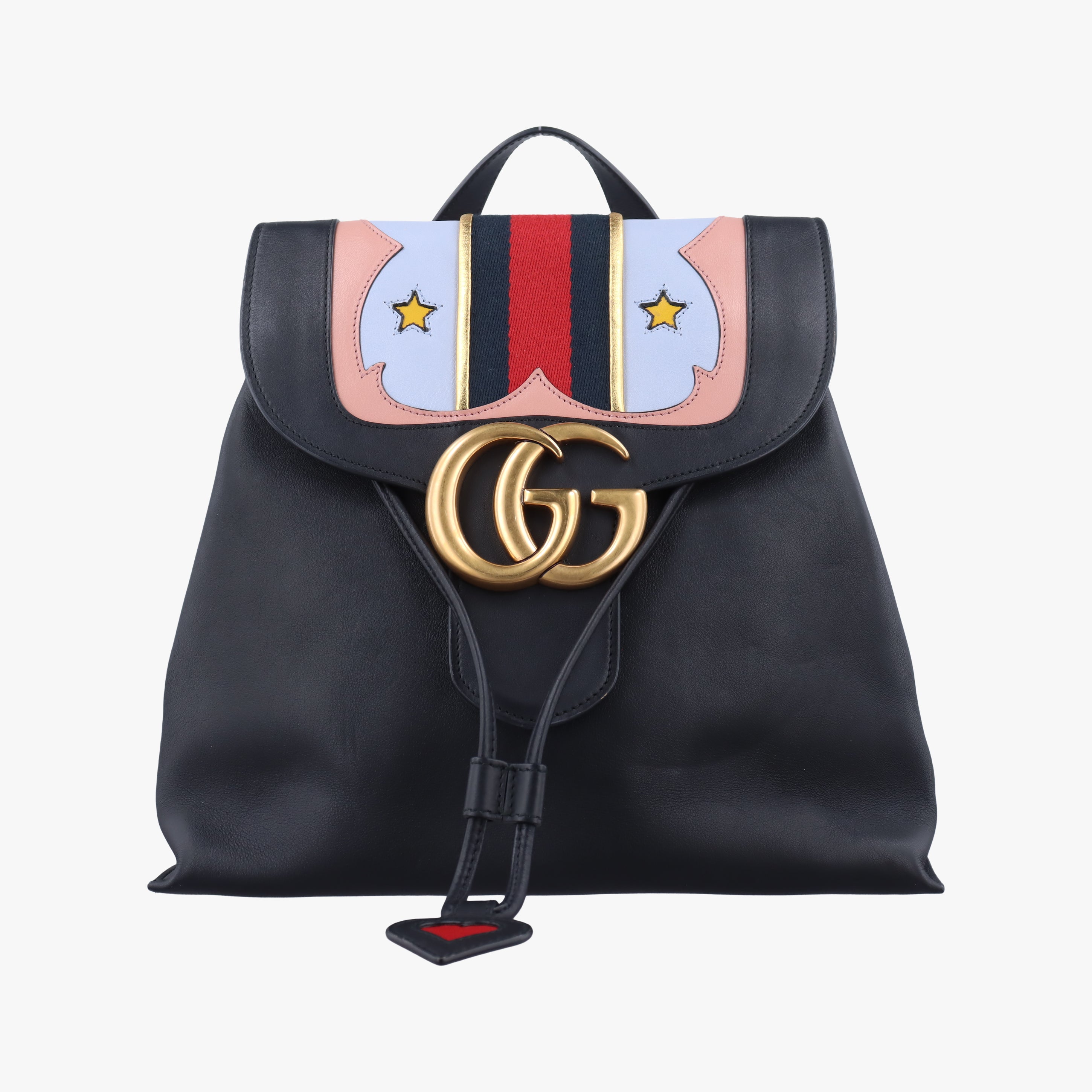 GG Marmont Black×Multicolour Leather 432265 G019875201GGマーモント ブラック×マルチカラー レザー 432265 G019875201