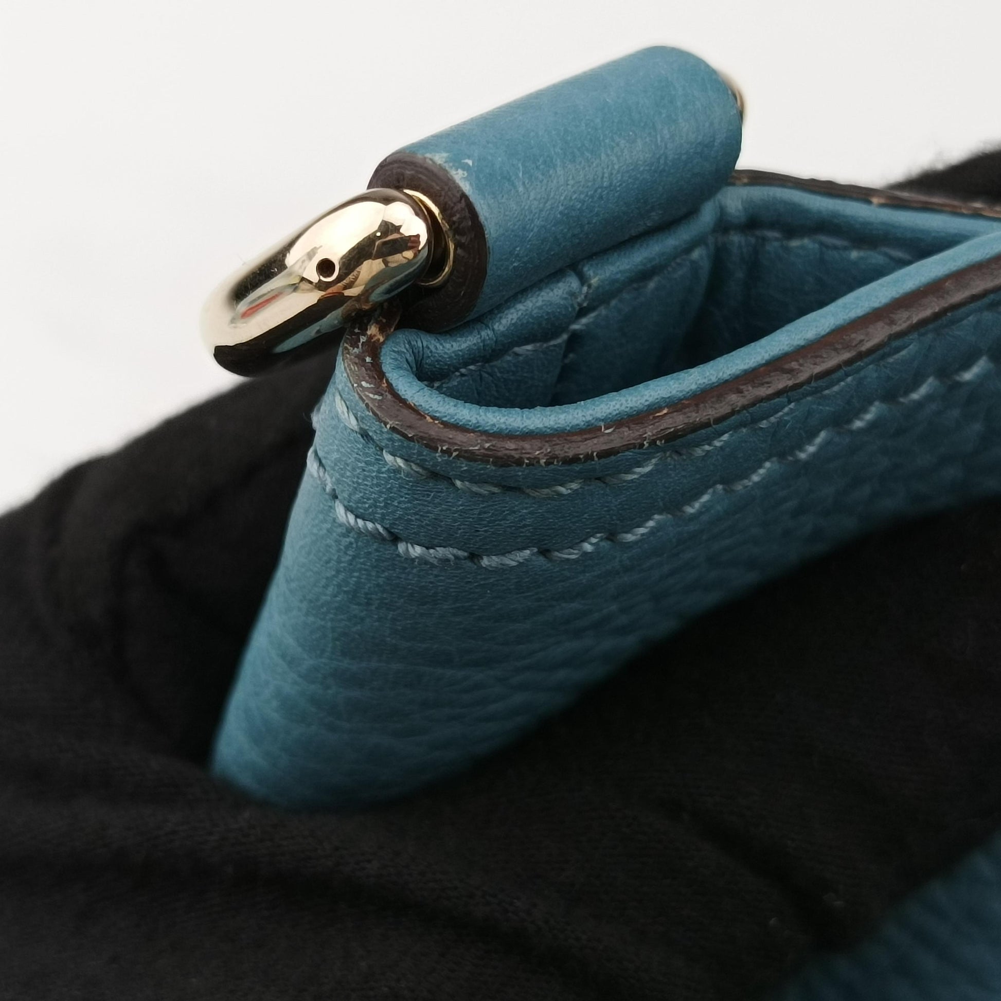 Bamboo Shopper Blue Leather 323664 B014740224バンブーショッパー ブルー レザー 323664 B014740224