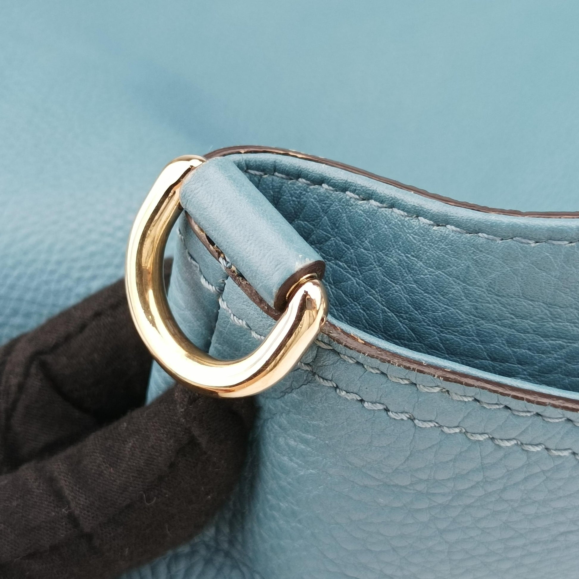 Bamboo Shopper Blue Leather 323664 B014740224バンブーショッパー ブルー レザー 323664 B014740224