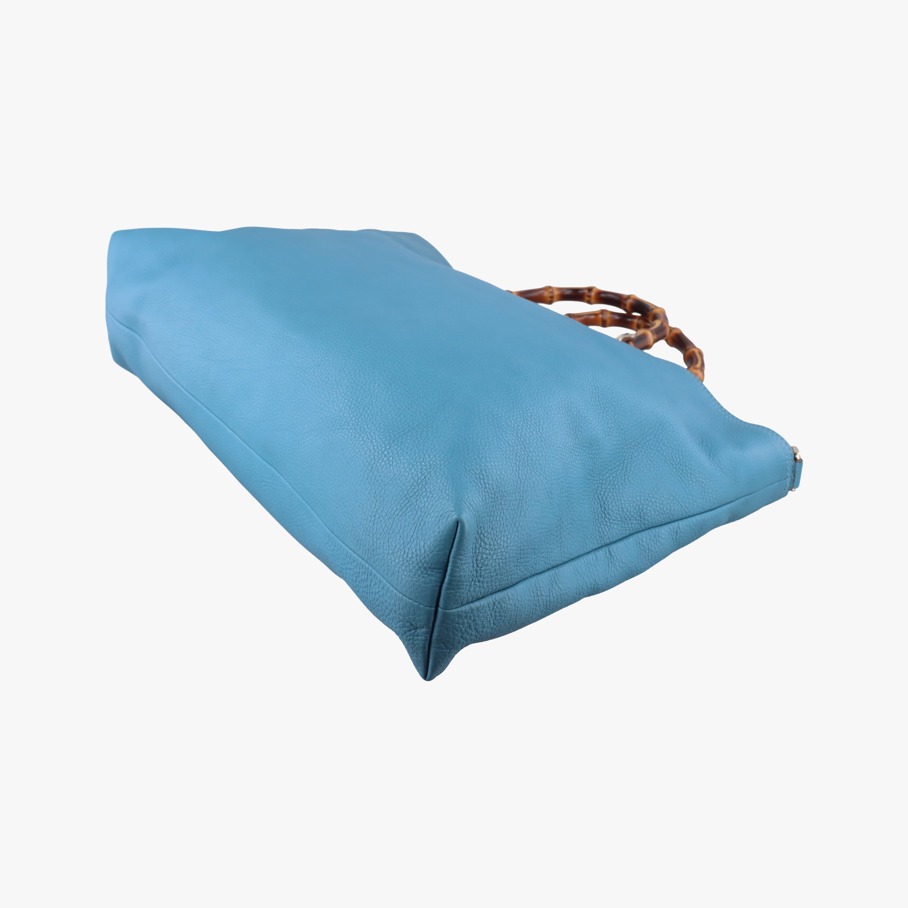 Bamboo Shopper Blue Leather 323664 B014740224バンブーショッパー ブルー レザー 323664 B014740224