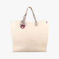 Large Dior Addict Shopping Tote White Leather 19-MA-0114ラージ ディオール アディクト ショッピング トート ホワイト レザー 19-MA-0114