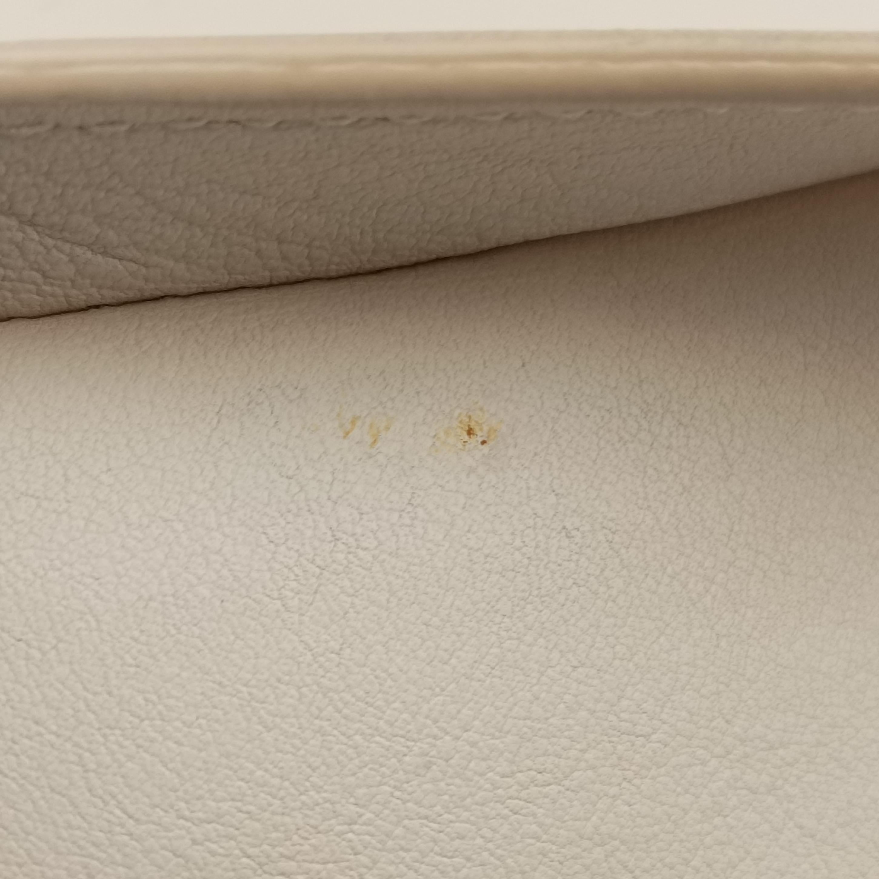 Large Dior Addict Shopping Tote White Leather 19-MA-0114ラージ ディオール アディクト ショッピング トート ホワイト レザー 19-MA-0114