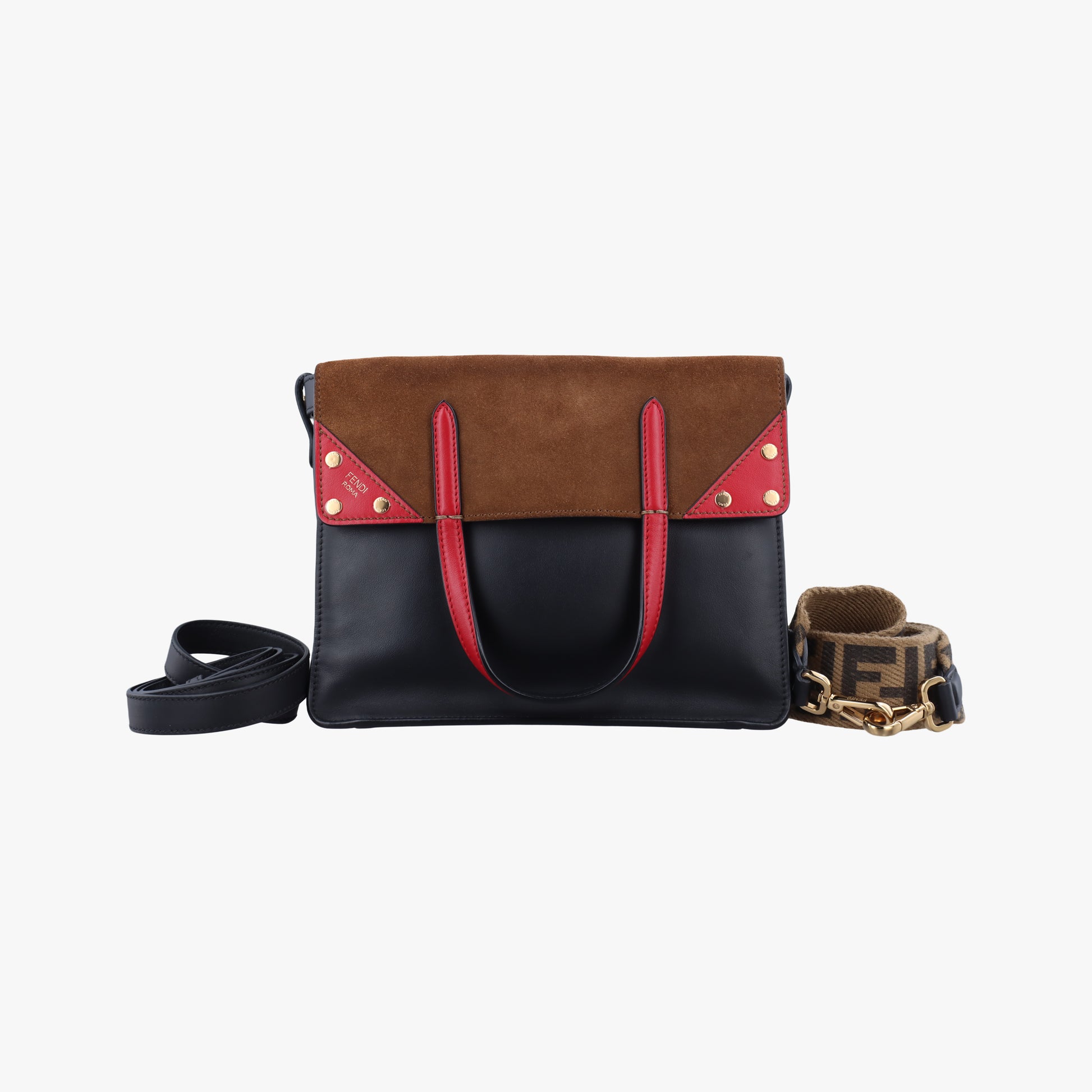 Flip Brown x Red x Navy Leather x Suede 8BT302 8BT302-A6CG-199-0189フリップ ブラウン×レッド×ネイビー レザー×スエード 8BT302 8BT302-A6CG-199-0189