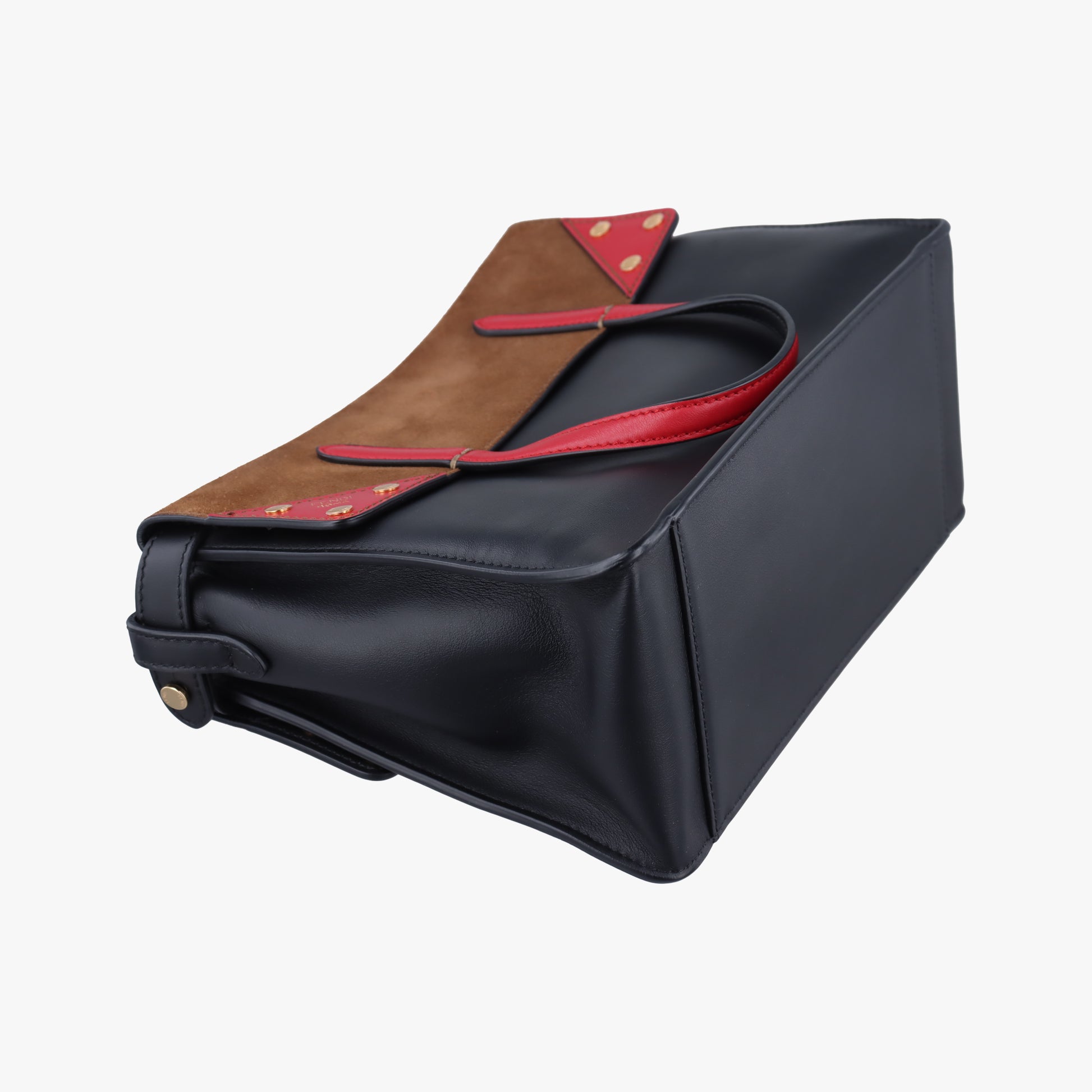 Flip Brown x Red x Navy Leather x Suede 8BT302 8BT302-A6CG-199-0189フリップ ブラウン×レッド×ネイビー レザー×スエード 8BT302 8BT302-A6CG-199-0189