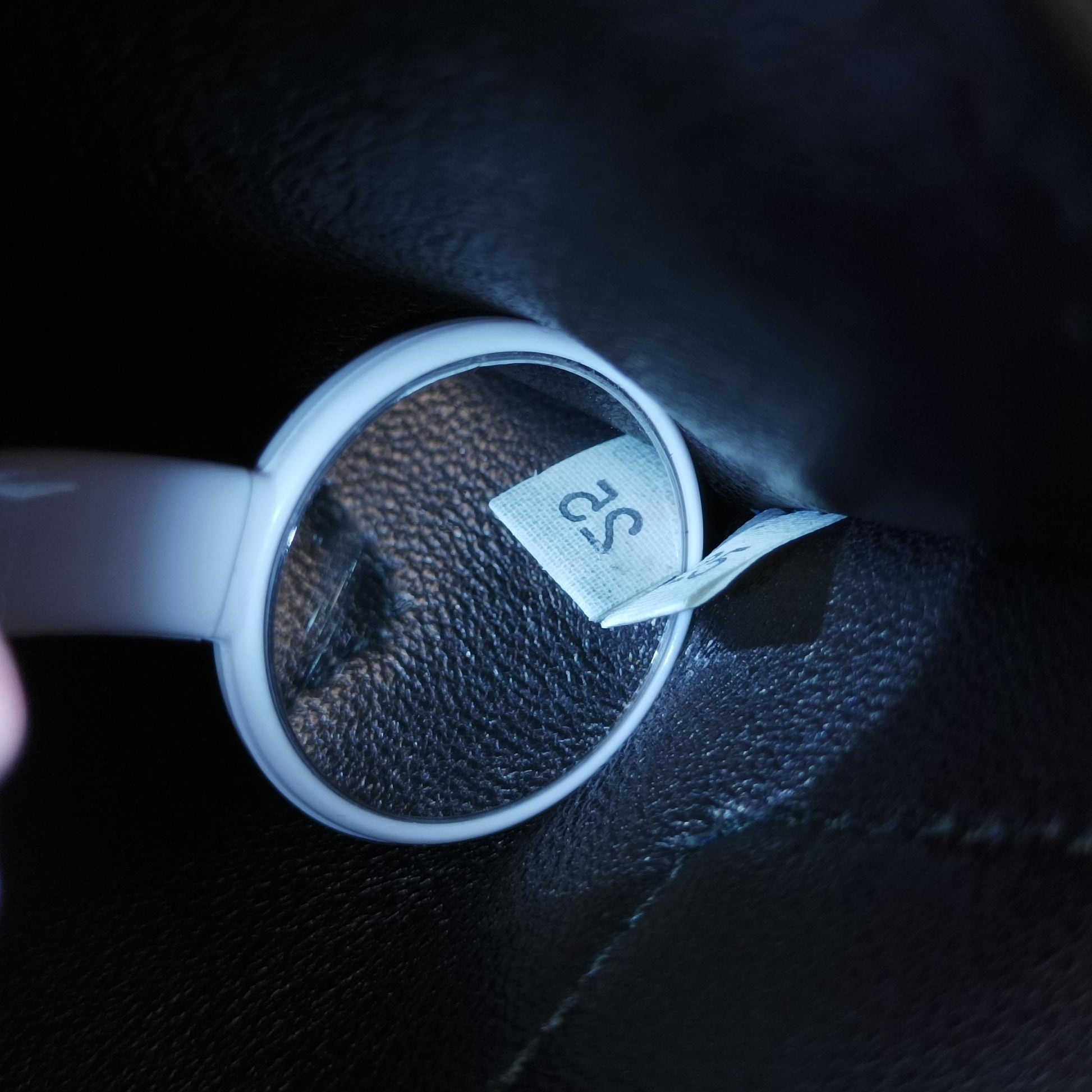 Double flap chain Blue Leather 25ダブルフラップチェーン ブルー レザー 25