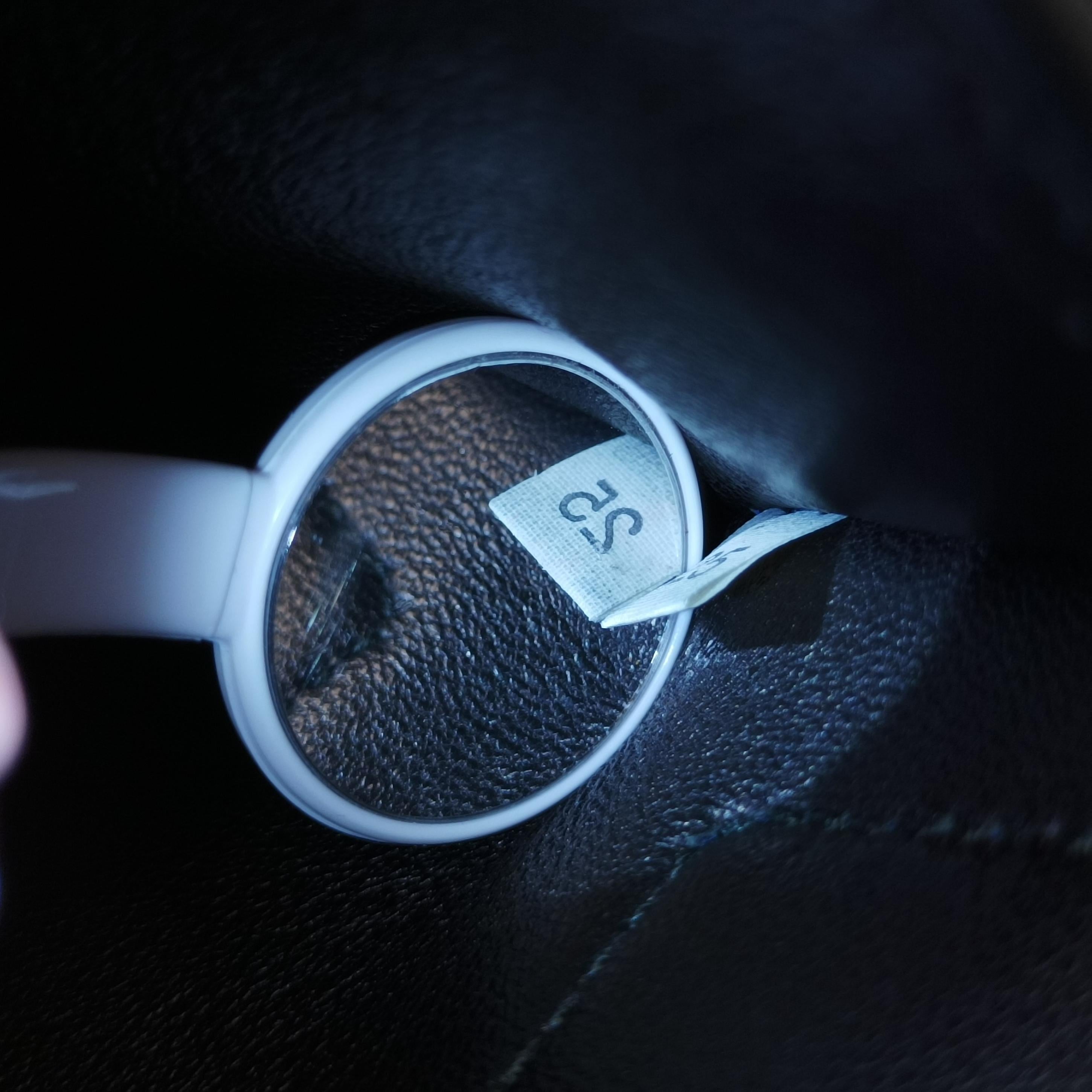 Double flap chain Blue Leather 25ダブルフラップチェーン ブルー レザー 25