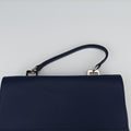 Double flap chain Blue Leather 25ダブルフラップチェーン ブルー レザー 25