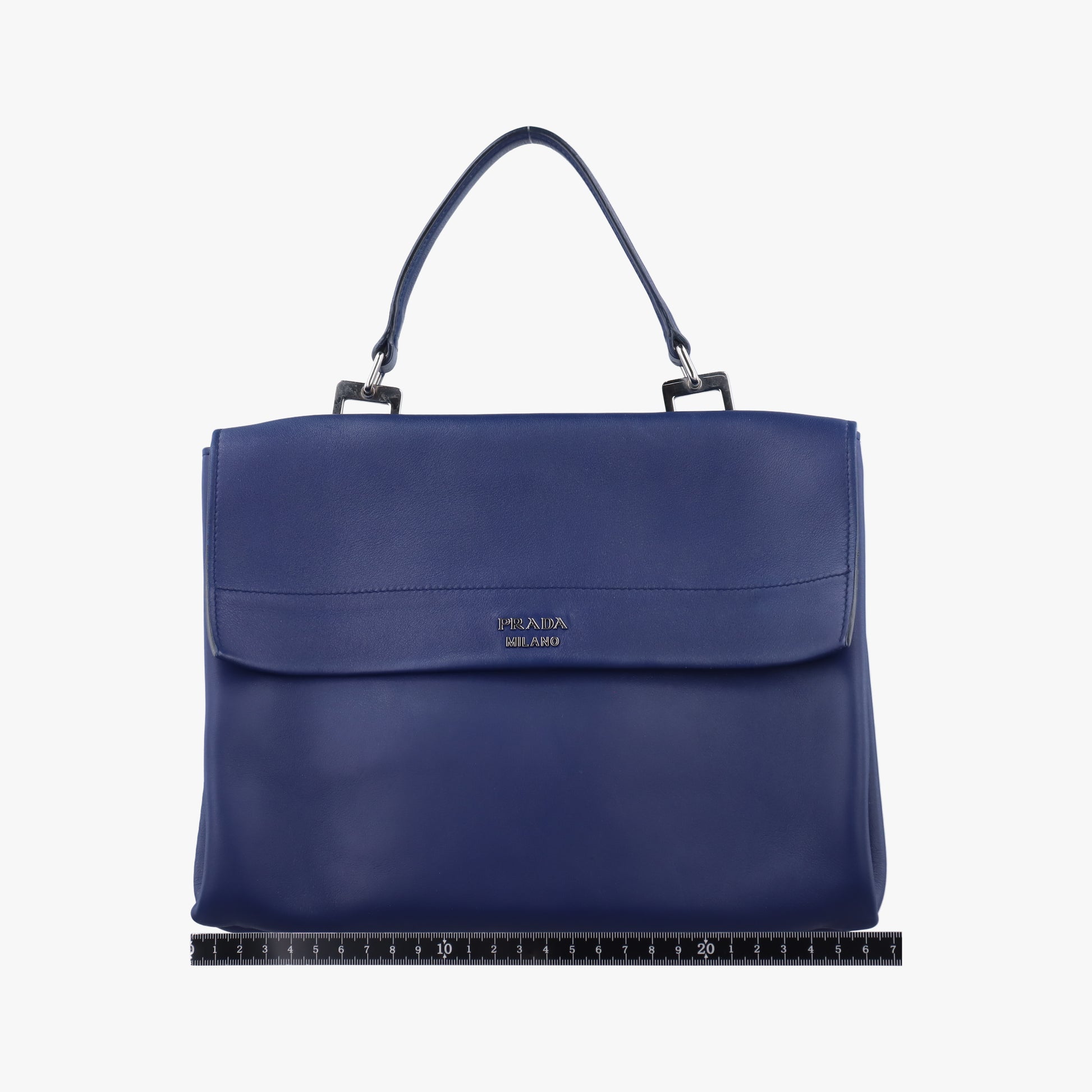 Double flap chain Blue Leather 25ダブルフラップチェーン ブルー レザー 25