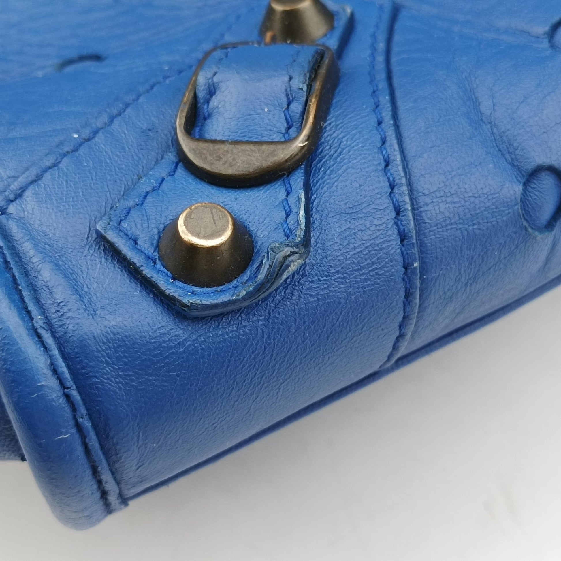 Electric Perforated Motorcycle City Blue lambskin 115748.4385 J.535269エレクトリックペルフォレートモーターサイクルシティ ブルー ラムスキン 115748.4385 J.535269