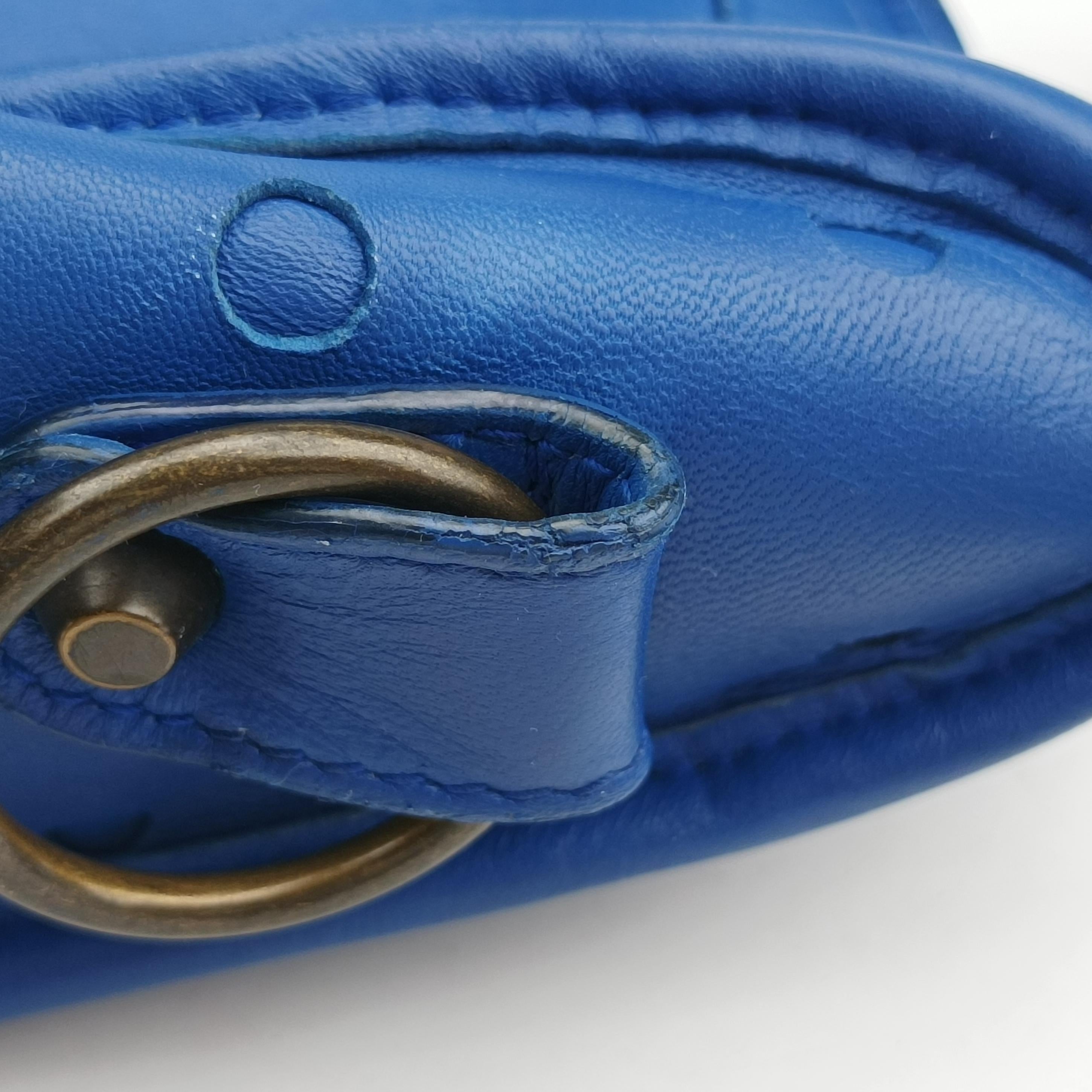 Electric Perforated Motorcycle City Blue lambskin 115748.4385 J.535269エレクトリックペルフォレートモーターサイクルシティ ブルー ラムスキン 115748.4385 J.535269