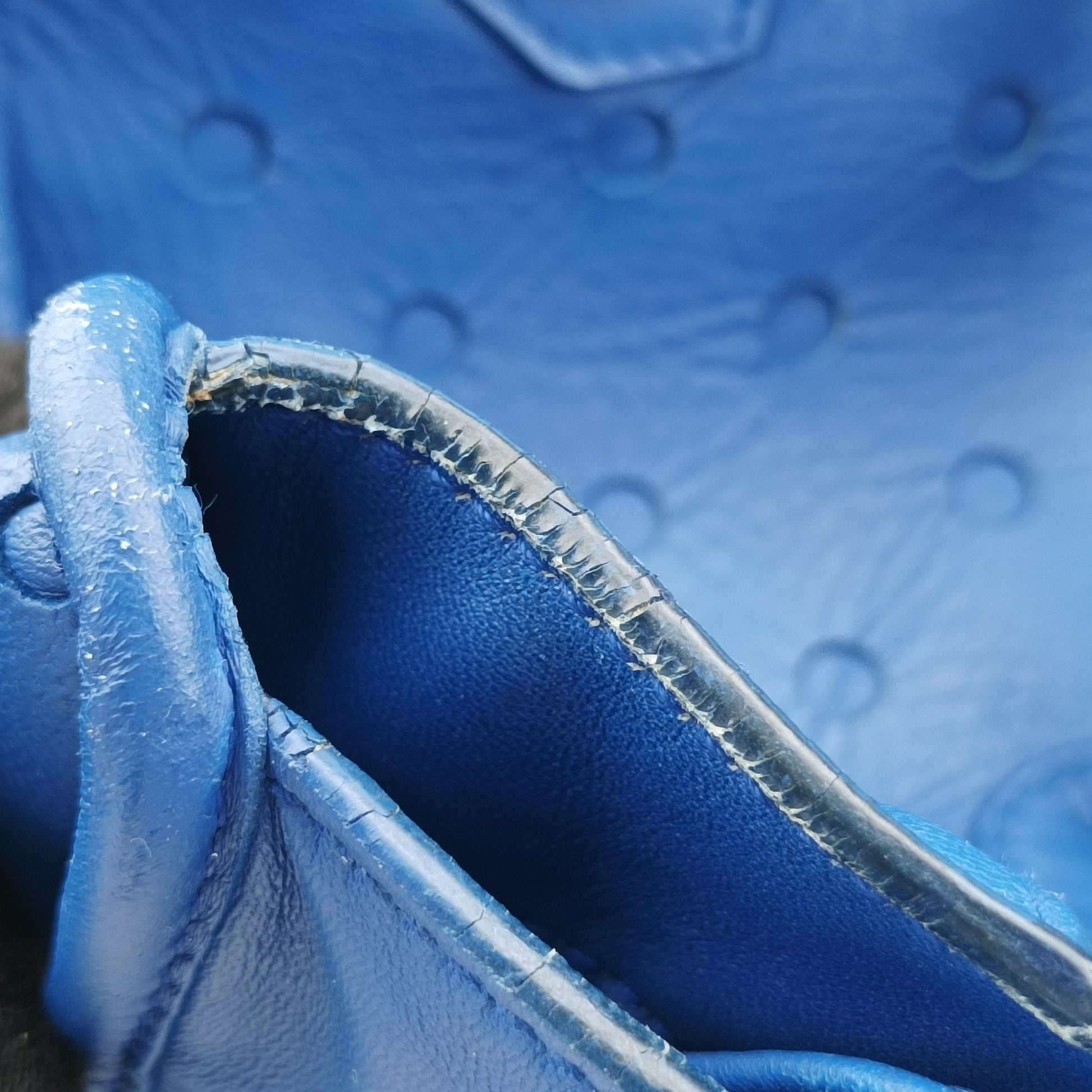 Electric Perforated Motorcycle City Blue lambskin 115748.4385 J.535269エレクトリックペルフォレートモーターサイクルシティ ブルー ラムスキン 115748.4385 J.535269