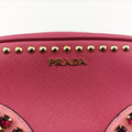 Bijou crystal studs Pink SAFFIANO Leather 1N1674 224ビジュークリスタルスタッズ ピンク サフィアーノレザー 1N1674 224