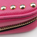 Bijou crystal studs Pink SAFFIANO Leather 1N1674 224ビジュークリスタルスタッズ ピンク サフィアーノレザー 1N1674 224