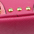 Bijou crystal studs Pink SAFFIANO Leather 1N1674 224ビジュークリスタルスタッズ ピンク サフィアーノレザー 1N1674 224