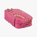 Bijou crystal studs Pink SAFFIANO Leather 1N1674 224ビジュークリスタルスタッズ ピンク サフィアーノレザー 1N1674 224
