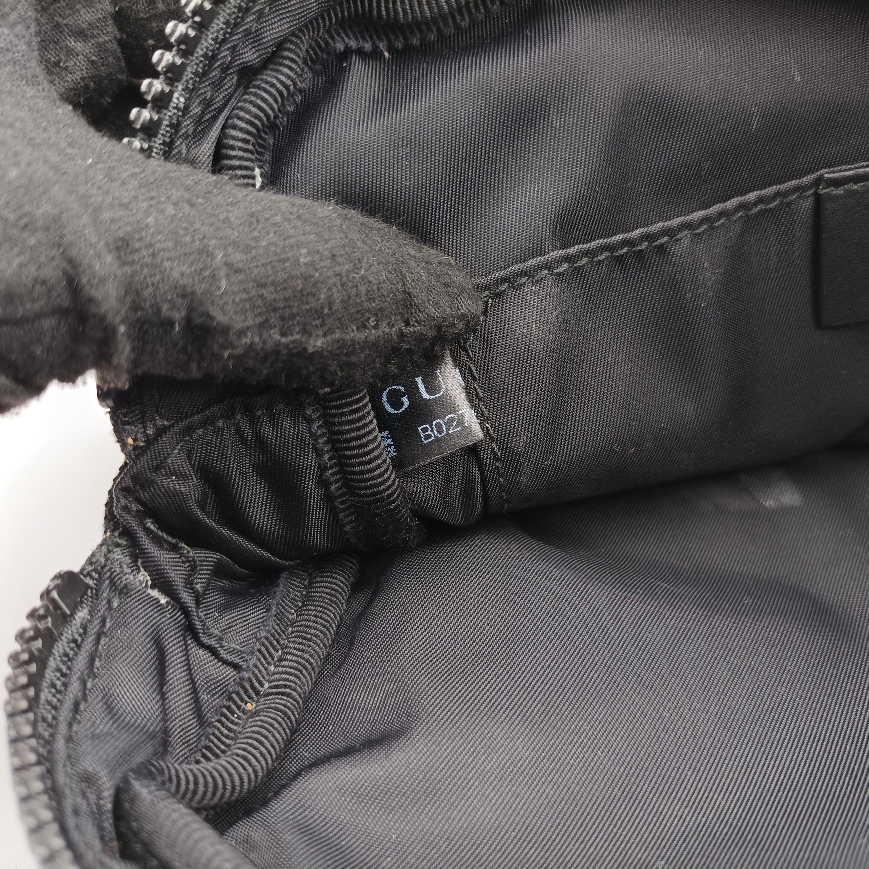 Tiger Embroidered Web Messenger Black fabric 523323 B027692276タイガーヘッド エンブロイダリー アニマル ブラック ファブリック 523323 B027692276